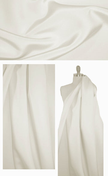 NY designer 4-ply silk scuba - alabaster 1.5 yds