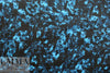 NY designer turquoise-blue abstract silk georgette 1 yard