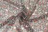 NY designer textured silk sheer - little floral 1.75 yds