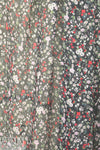 NY designer textured silk sheer - little floral