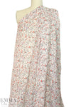NY designer silk jacquard weave floral sheer