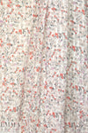 NY designer silk jacquard weave floral sheer