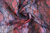 NY designer 'reptile ombre' silk georgette 2.5 yd