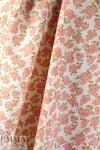 Italian vintage bouquets silk micro-twill