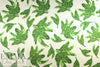 CA designer leafy greens silk stretch charmeuse