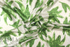 CA designer leafy greens silk stretch charmeuse