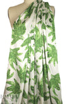 CA designer leafy greens silk stretch charmeuse