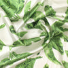 CA designer leafy greens silk stretch charmeuse 1.2 yds