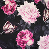 CA designer 'floral spotlight' silk stretch charmeuse 1 yard