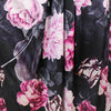 CA designer 'floral spotlight' silk stretch charmeuse 1 yard