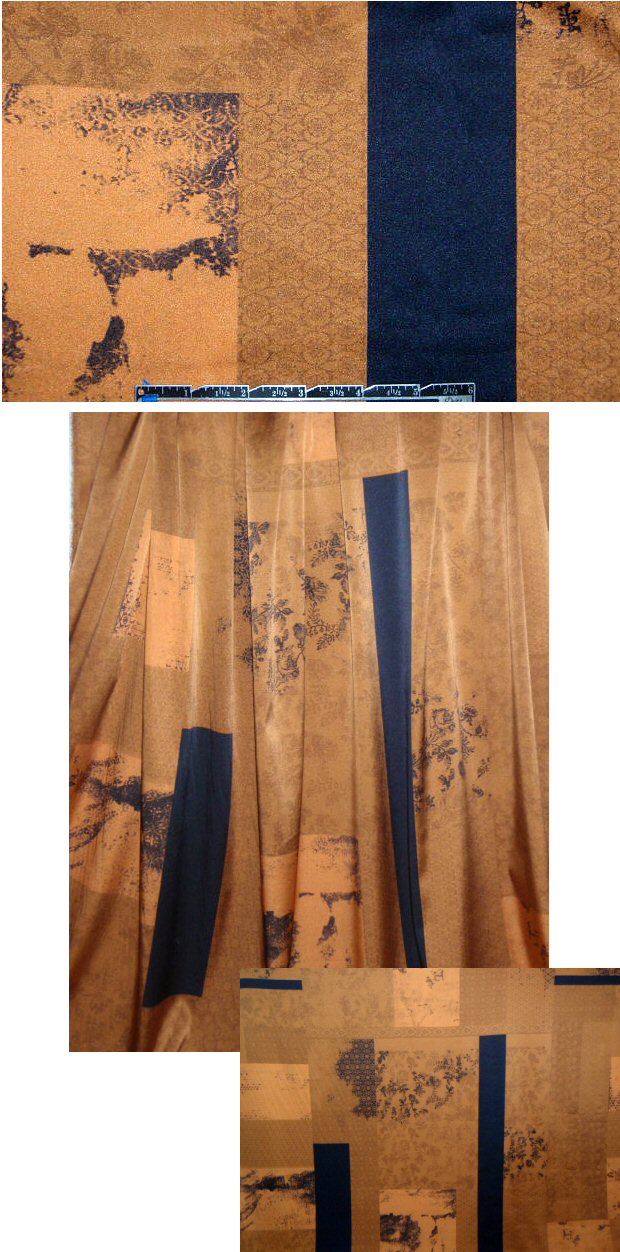 Tahari 'vintage' stretch silk charmeuse - caramel