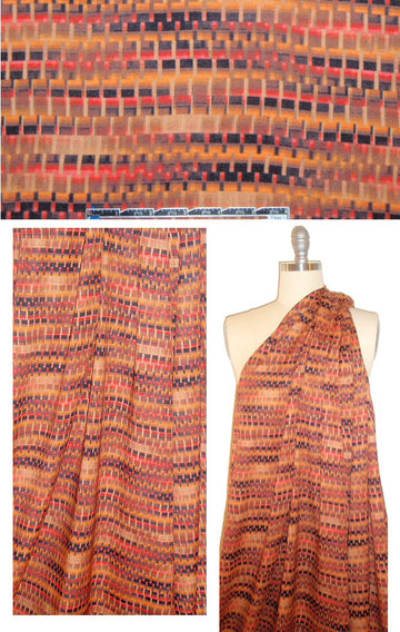Italian spicy techno design silk stretch CDC