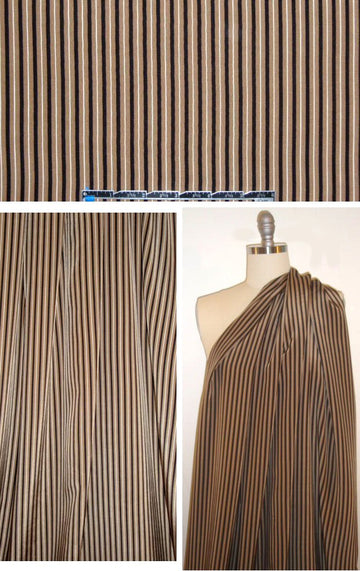 NY designer mocha/blk/wht silk blouseweight