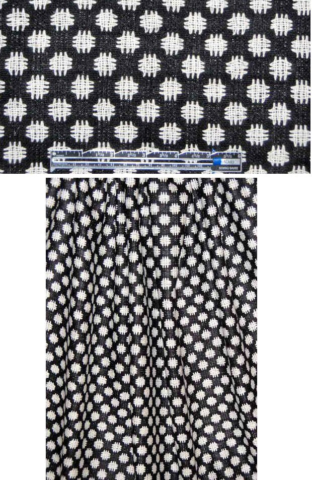 0scar 100% silk suiting - black/white crosshatch