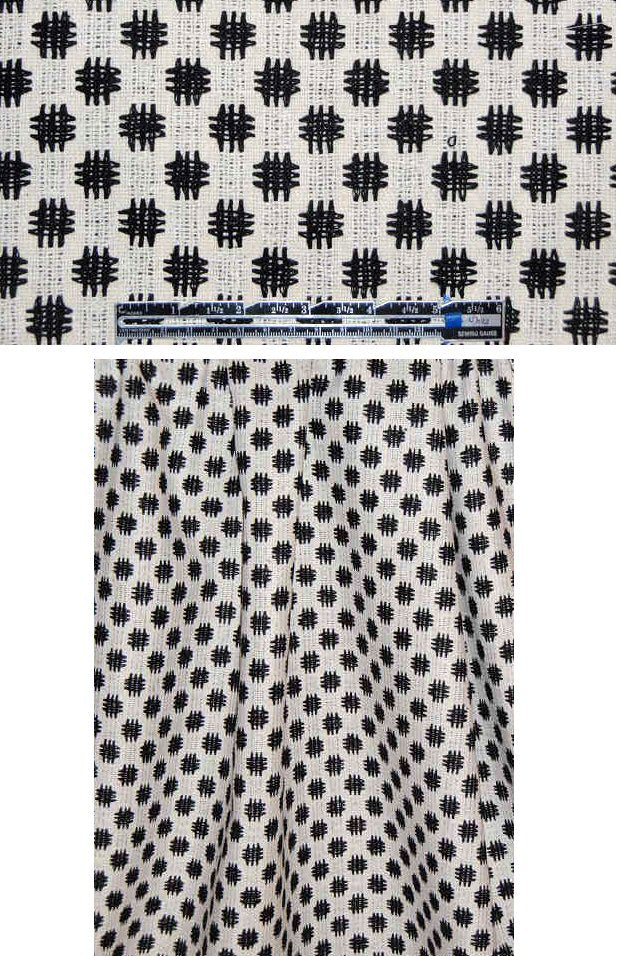 0scar 100% silk suiting - white/black crosshatch 1.33 yds