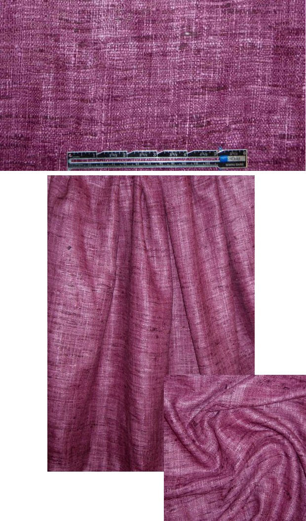 NY designer silk suiting - orchid-plum