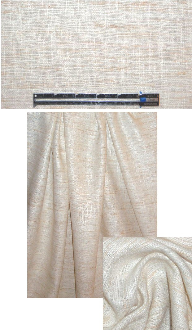 NY designer silk suiting - vanilla cream