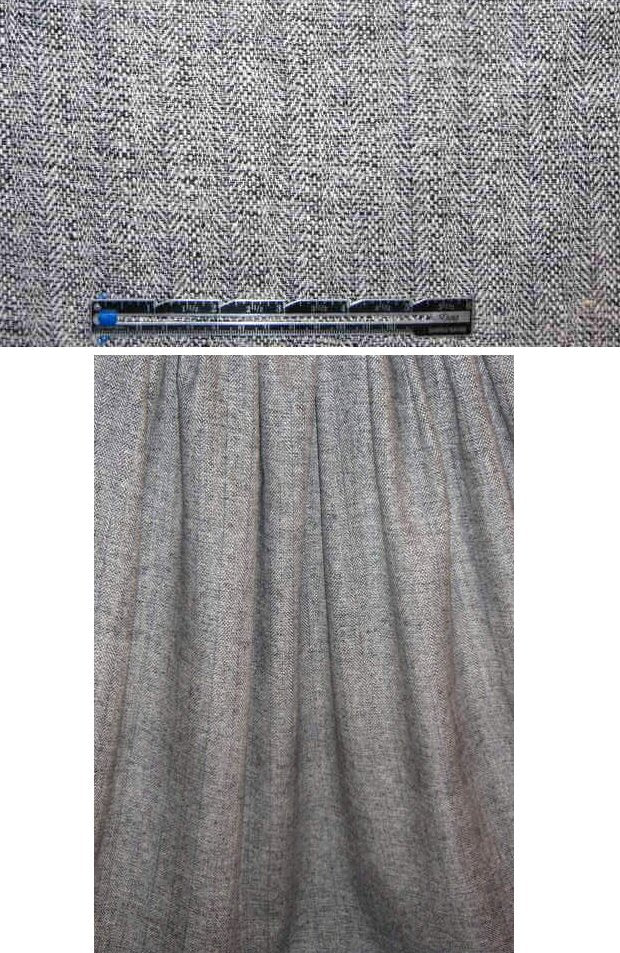 silk suiting - black/white herringbone tweed