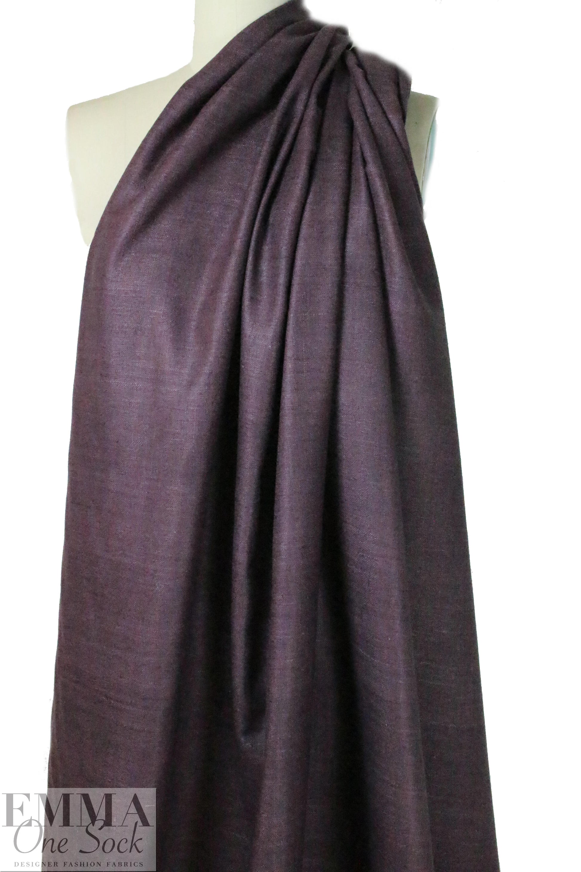 CA designer grape mist silk tweed suiting