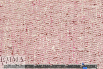 Italian mauvey pink refined silk tweed suiting