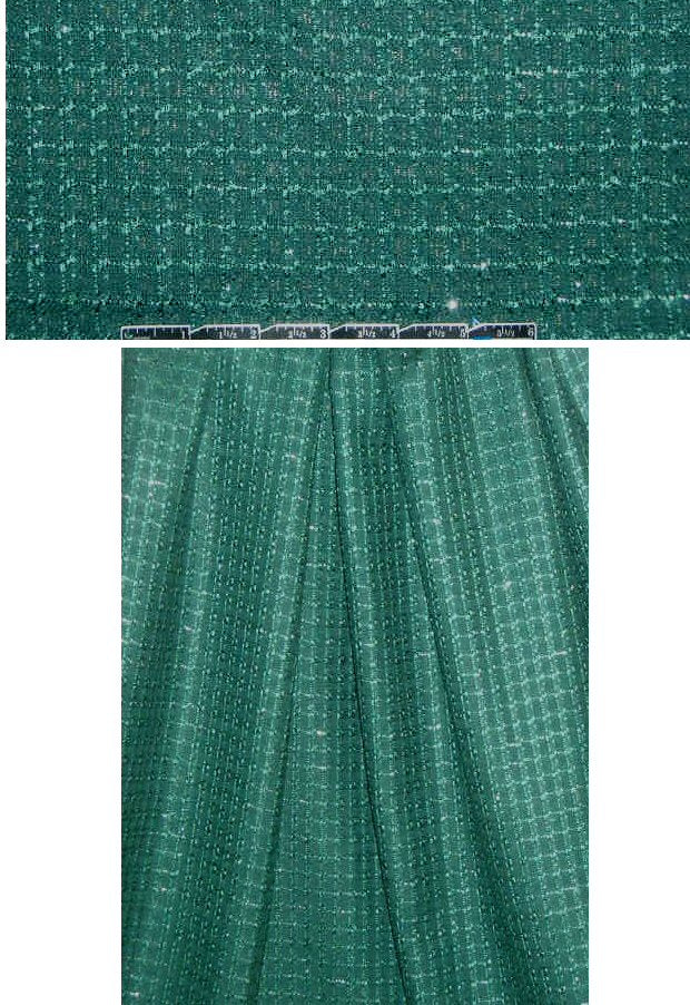Ga11ant silk/metallic tweed - forest green
