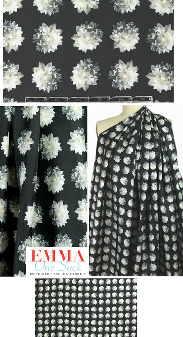 M@x Mara little dahlia display silk twill
