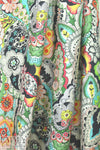 Italian viscose twill woven - decorative floral .75 yds