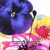 Italian 'floral spark' 100% silk twill .8 yds