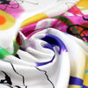 Italian 'floral spark' 100% silk twill .8 yds