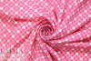 CA designer silk twill woven - pink/white graphic 1.5 yd