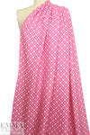 CA designer silk twill woven - pink/white graphic 1.5 yd