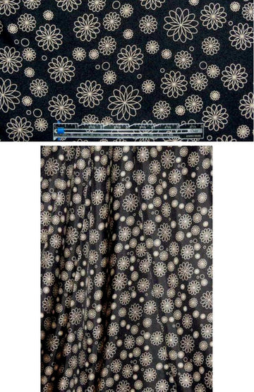 C0rey Lynn 'spirograph' flowers silk twill