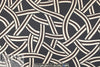 Italian designer silk twill woven - interlocking graphic