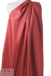 famous designer navy diamonds on red silk twill