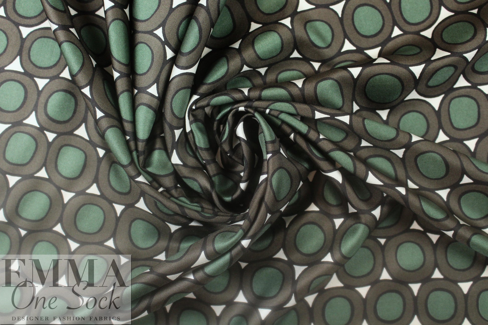 M@x Mara dots-in-a-row print silk twill  2.5 yds