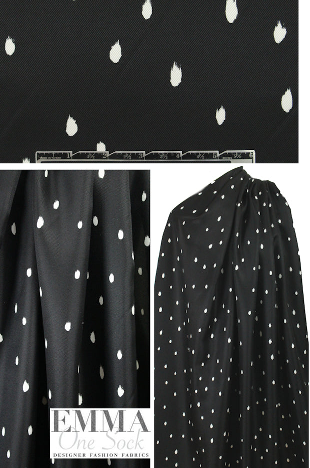 3.1 Phi11ip Lim black/white dotted silk twill