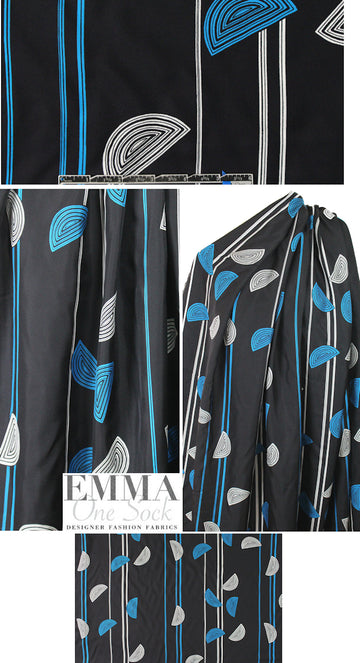 3.1 Phi11ip Lim edgy graphic silk twill - aster blue