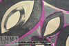 CA designer graphic shapes silk twill - magenta/graphite