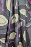 CA designer graphic shapes silk twill - magenta/graphite