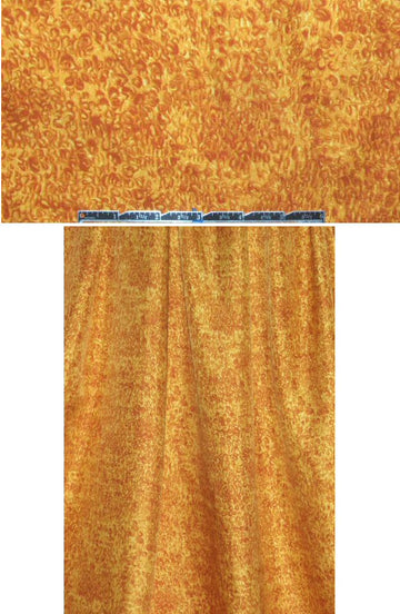 Tahari citrine/cinnamon doodle print silk twill