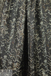NY designer edgy chevron print silk twill  1.5 yd