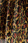 lush rayon/silk velvet - stylized leopard