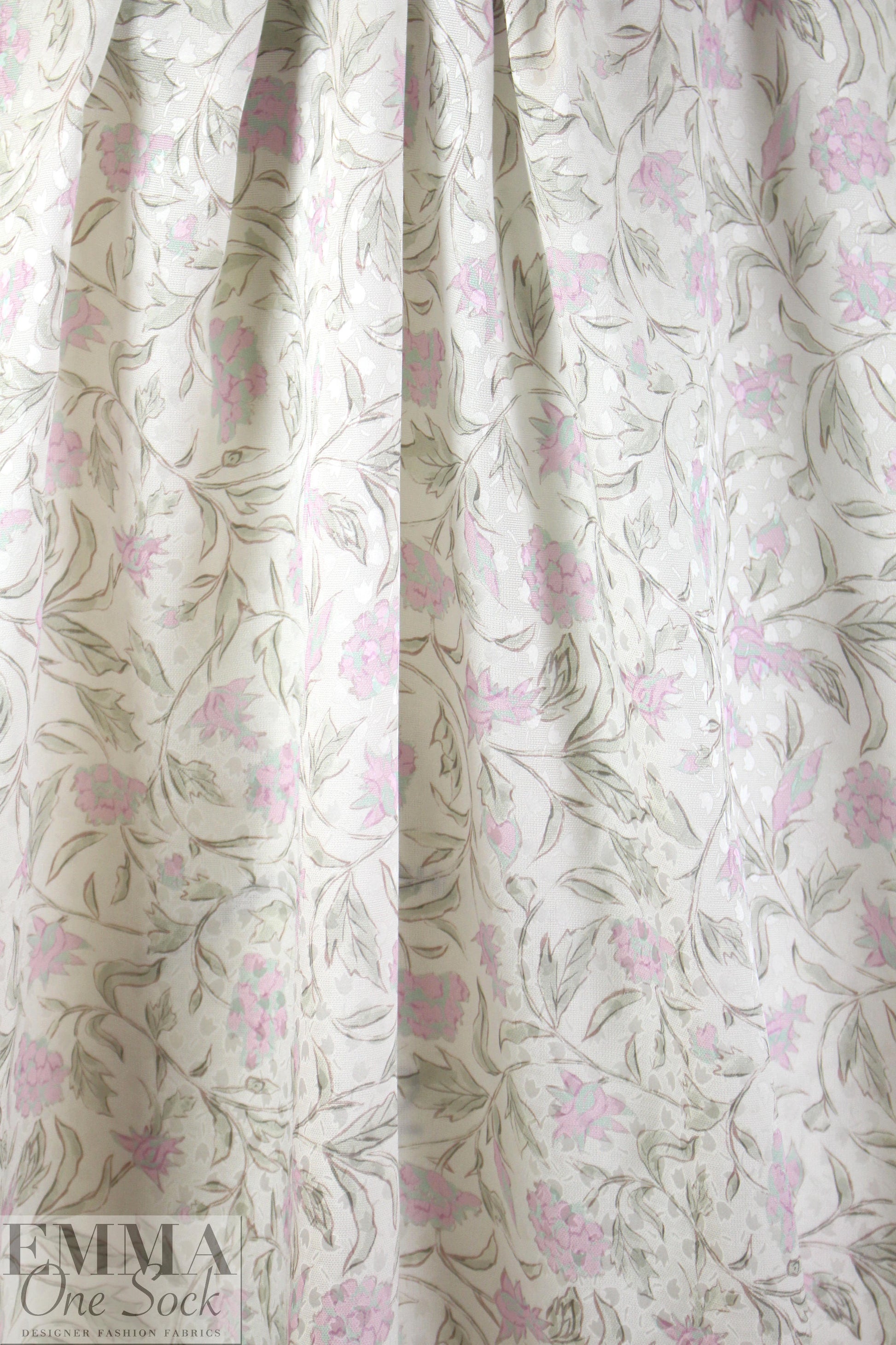NY designer viscose/silk jacquard - woodland whispers 1.75 yd