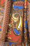 Etr0 paisley design satin back crepe silk/viscose woven