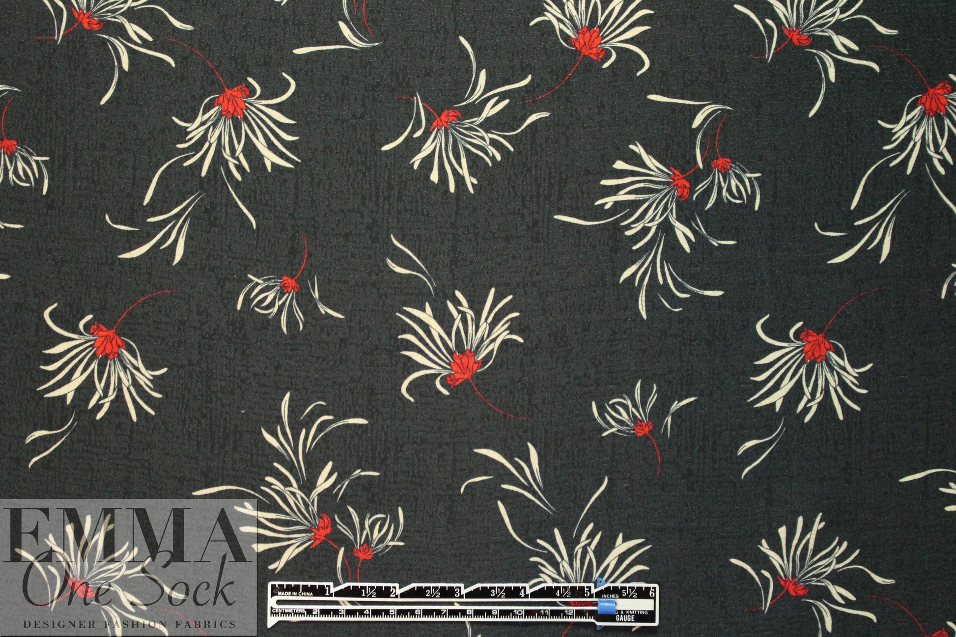 Italian silk/viscose - falling blossoms