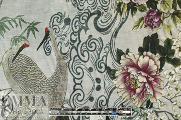 Italian viscose/silk - love birds