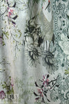 Italian viscose/silk - love birds