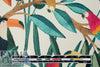 Italian designer 'jungle birds' viscose/silk twill woven 1.25 yds