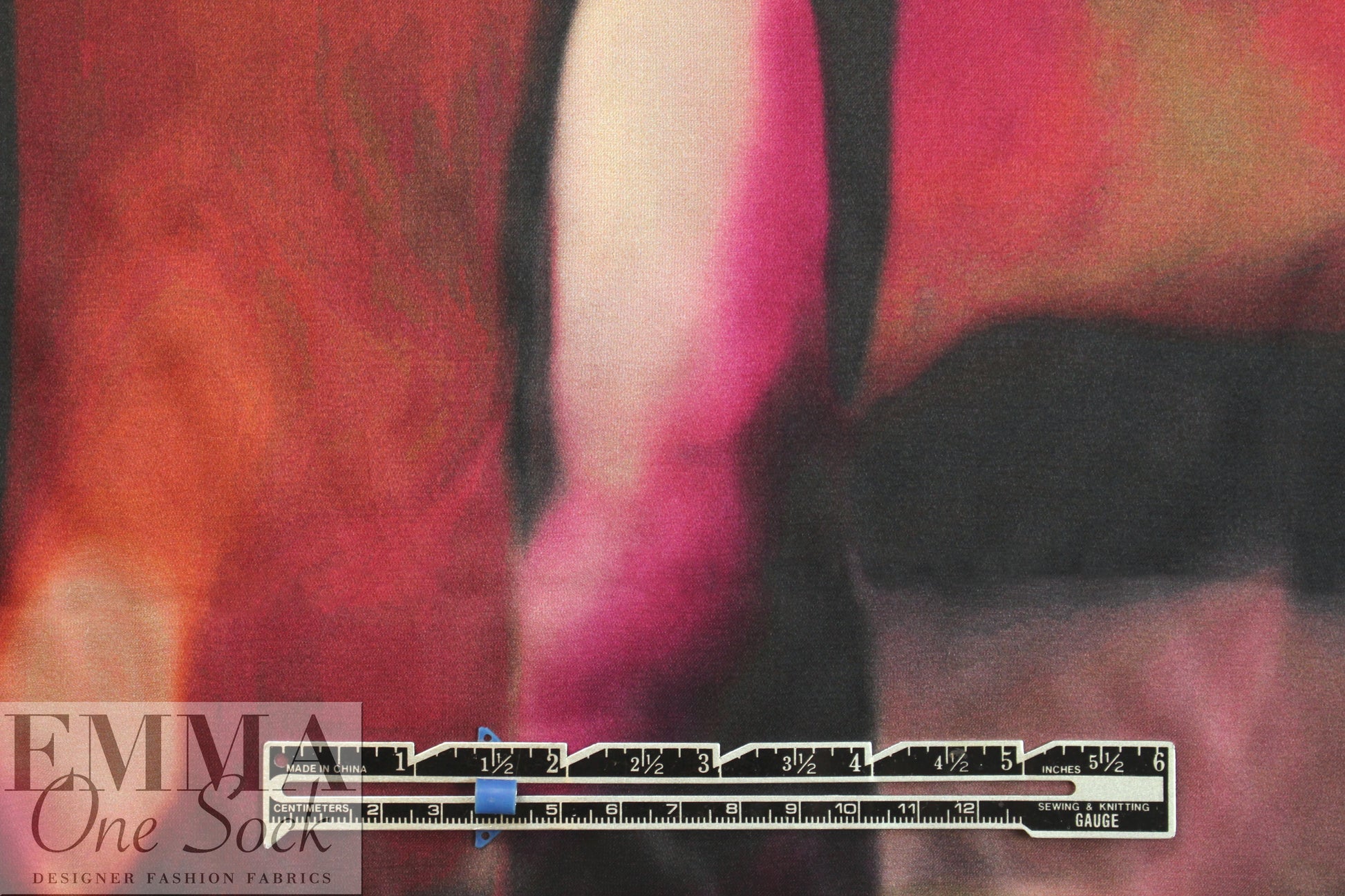 Italian burgundy abstract viscose/silk satin face woven .75 yds