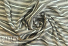 Italian viscose/silk yarn dyed voile - gray/woodsy stripe